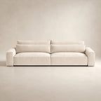 Modern beige luxury sofa with modular design, perfect for contemporary living rooms