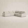 Chaldon 5 Piece Double Modular Corner Sofa - Midnight Noir