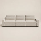 Modern beige luxury sofa with modular design, perfect for contemporary living rooms