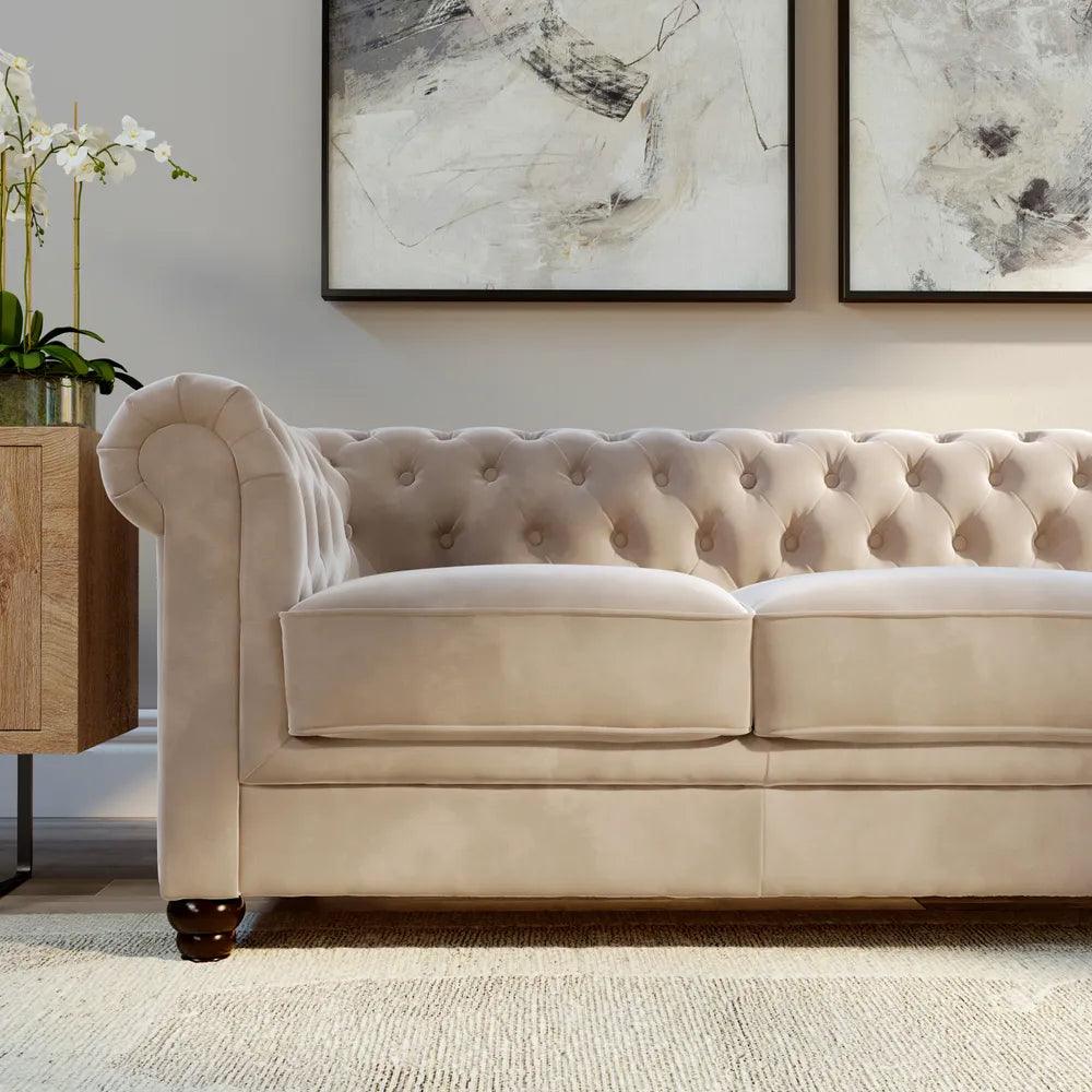 Chaplin Chesterfield Cream Sofa Range CK Living