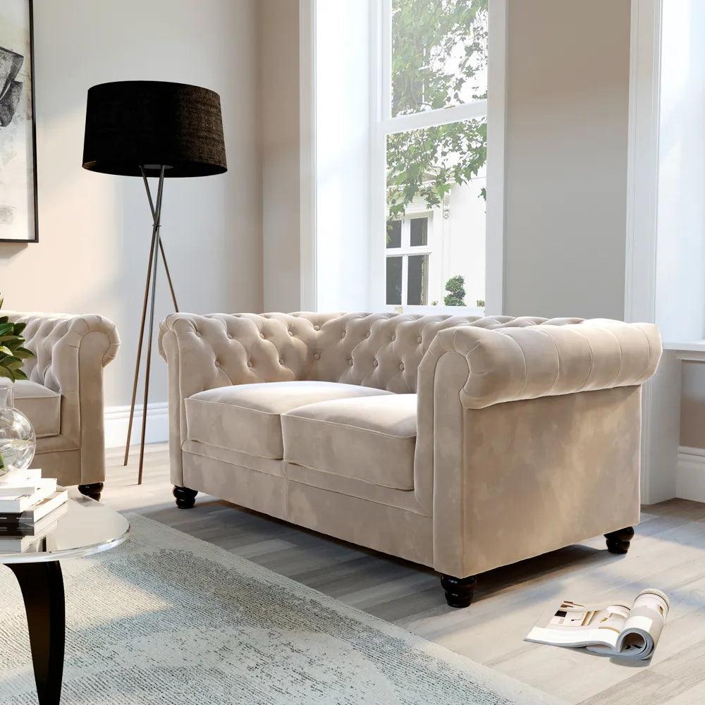 Chaplin Chesterfield Cream Sofa Range CK Living