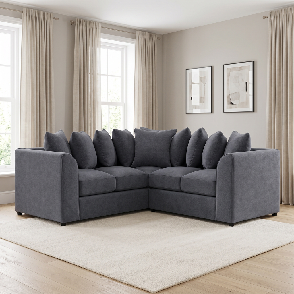 Chelton Double Corner — lifestyle hero with squared seat cushions