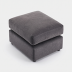 Chelton Footstool — cold light grey studio catalogue image