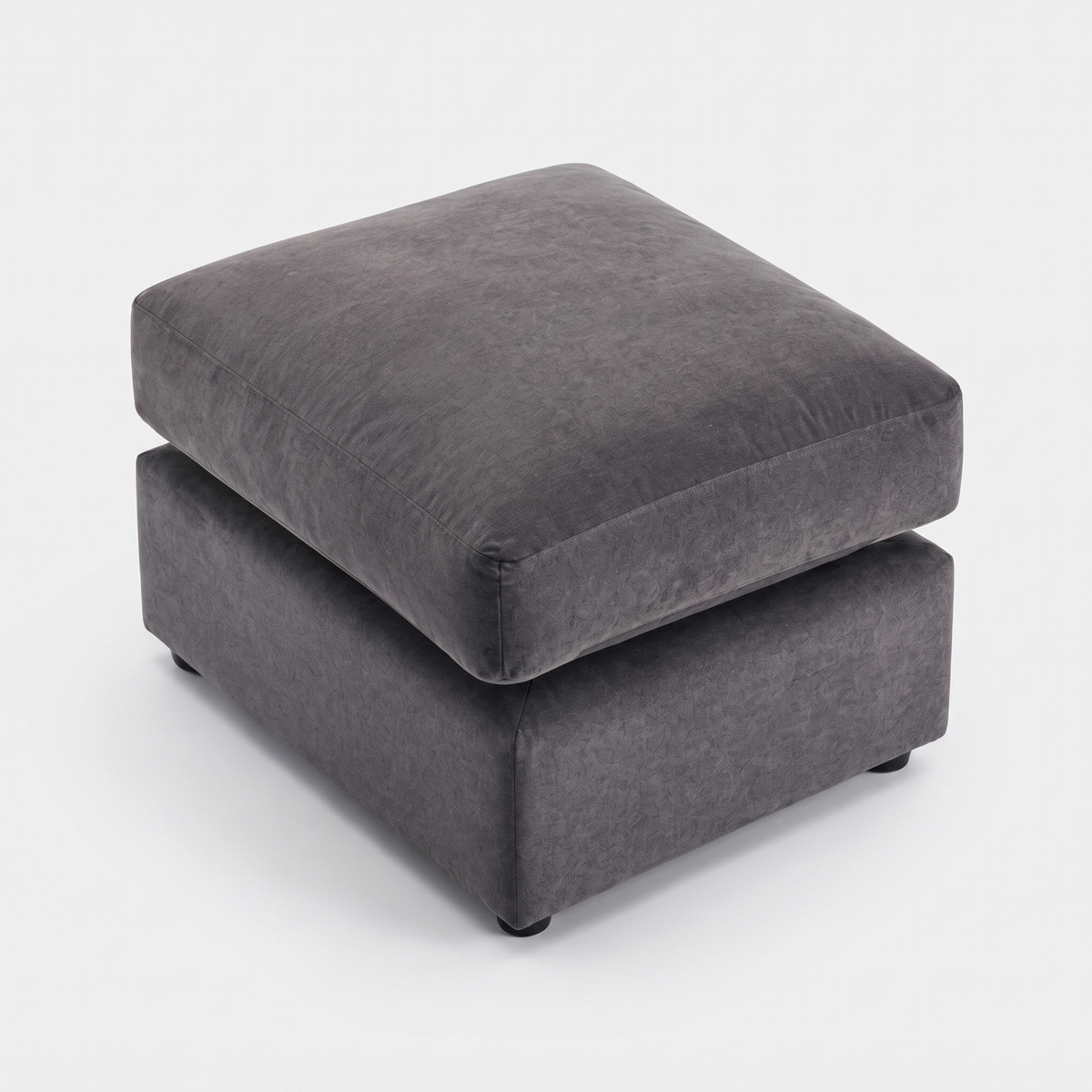 Chelton Footstool — cold light grey studio catalogue image