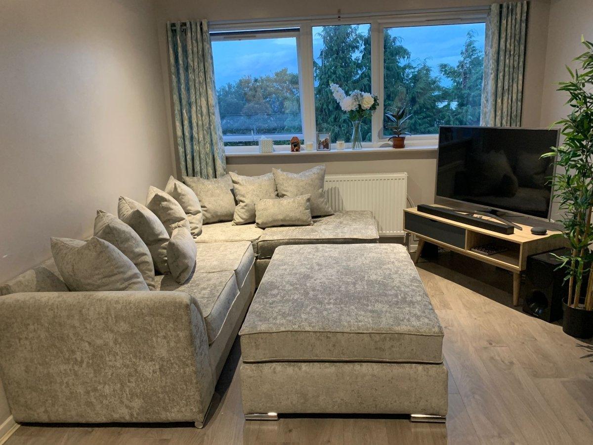 Chiswick Corner Sofa and Footstool Bundle CK Living