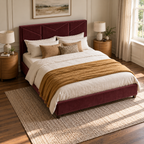 CK Living Argent upholstered bed — elevated lifestyle view