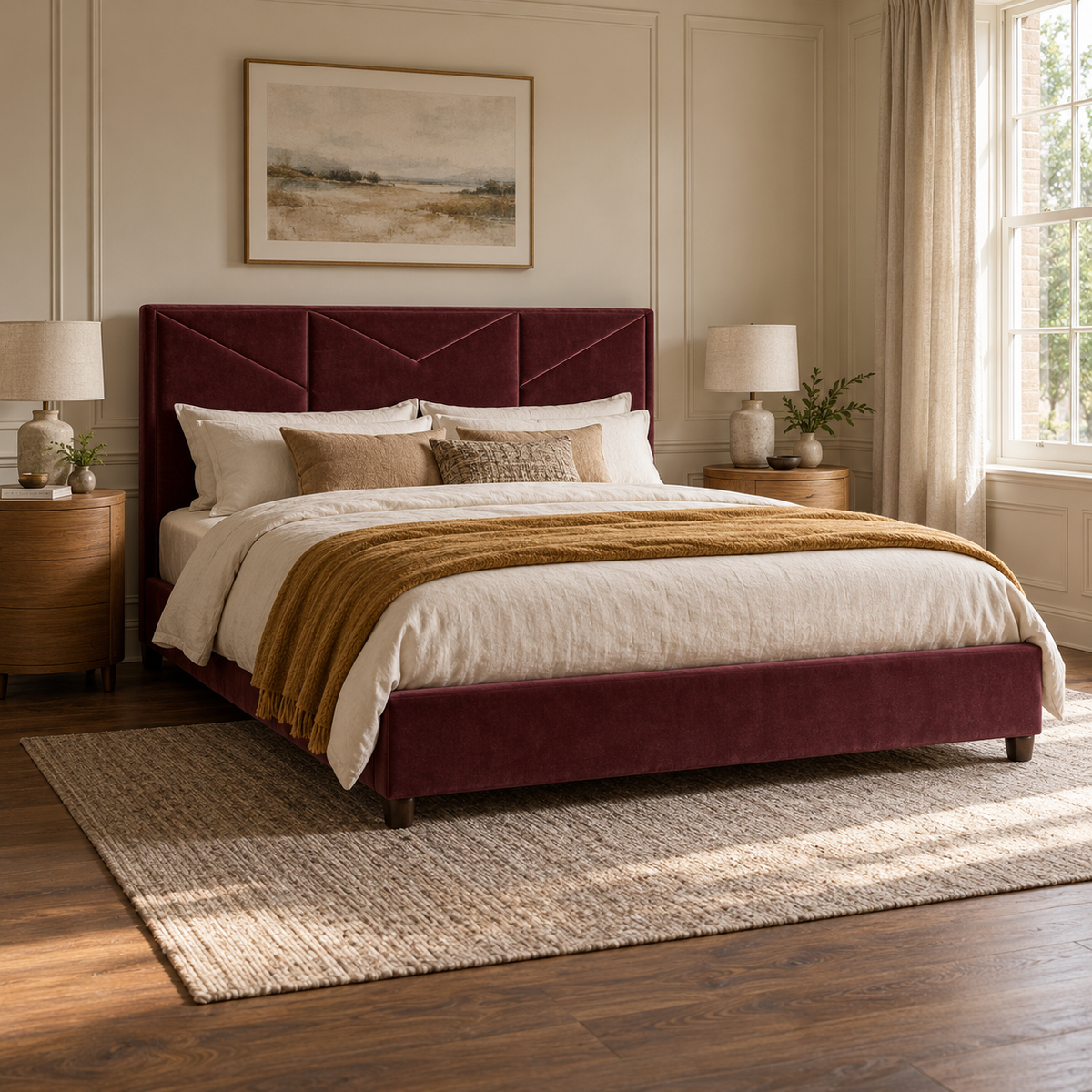 The Argent Upholstered Bed