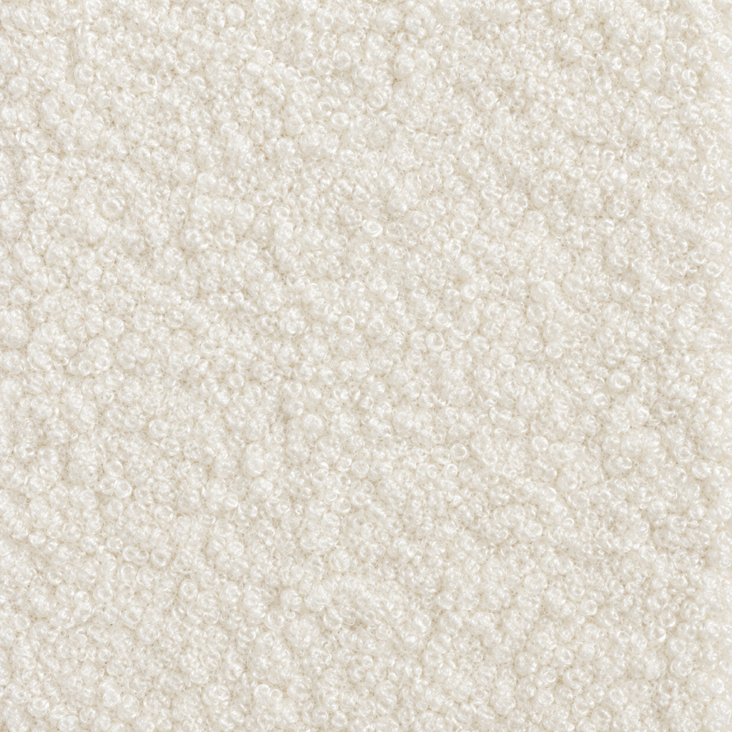 Ivory Teddy bedroom upholstery fabric swatch — texture close-up
