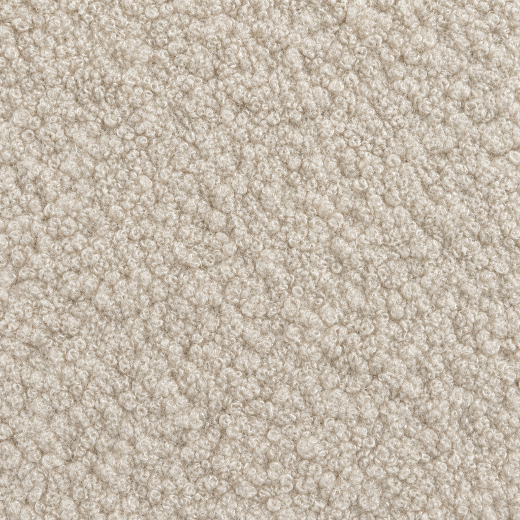 Latte Teddy bedroom upholstery fabric swatch — texture close-up