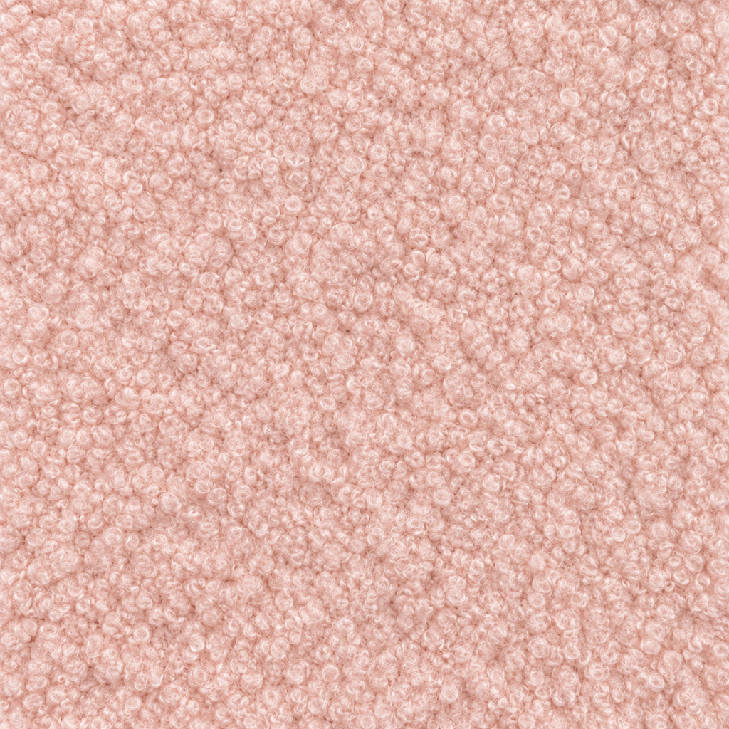 Powder Teddy bedroom upholstery fabric swatch — texture close-up