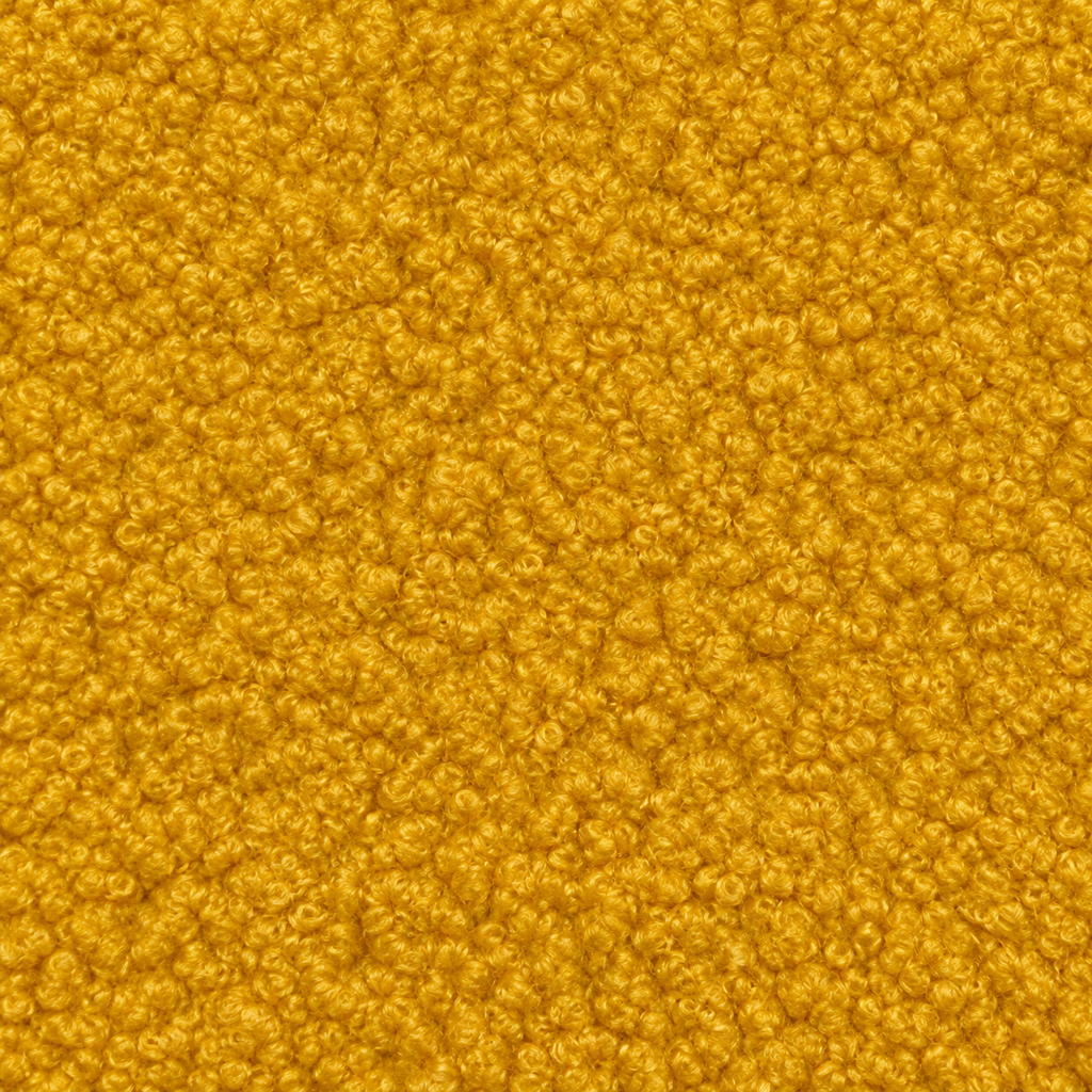 Saffron Teddy bedroom upholstery fabric swatch — texture close-up