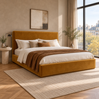 CK Living Linwood upholstered bed — square lifestyle visualisation