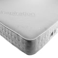Single ortho pocket sprung mattress with quilted white cover and textured top design