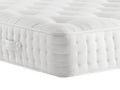 White firm support pocket sprung mattress with quilted surface and side handle