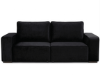 Large cream 4 seater sofa with plush cushions and wide armrests, modern living room furniture