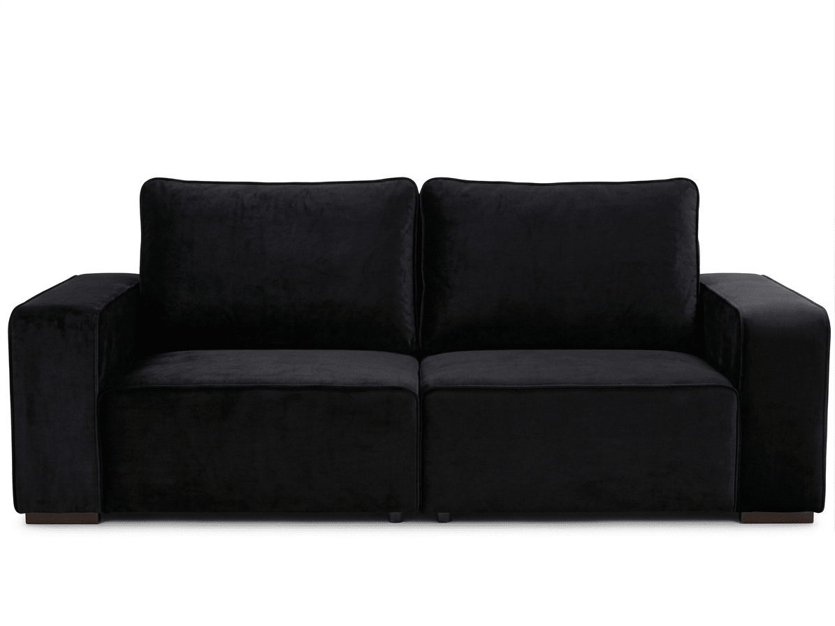 Borton 4 Seater Sofa - Large 4 Seater - Black by CK Living