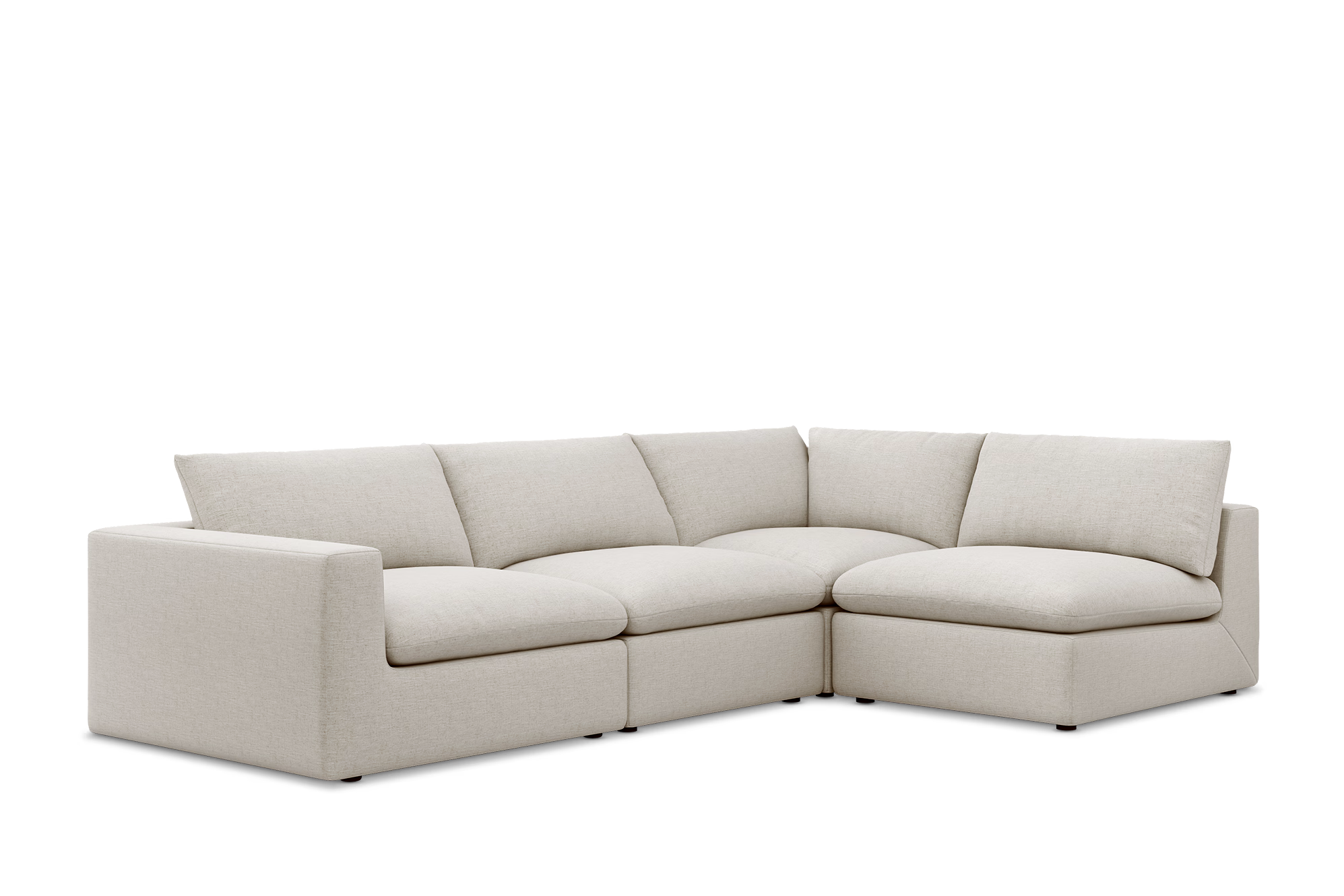 Lux Feather Filled Open Corner Sofa