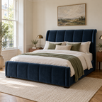 CK Living Lucerne upholstered bed — square lifestyle visualisation