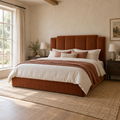 CK Living Sorrento upholstered bed — square lifestyle visualisation