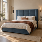 CK Living Tessera upholstered bed — square lifestyle visualisation