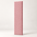Pink Plush Velvet individual upholstered wall panel, 45cm wide, 200cm height shown — studio visualisation