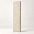 Cream Teddy individual upholstered wall panel, 45cm wide, 200cm height shown — studio visualisation