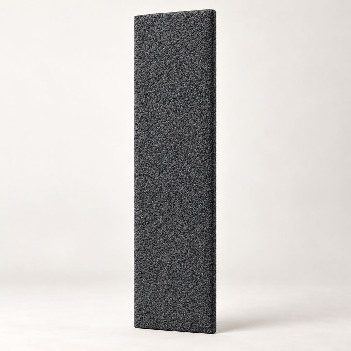 Granite Teddy individual upholstered wall panel, 45cm wide, 200cm height shown — studio visualisation