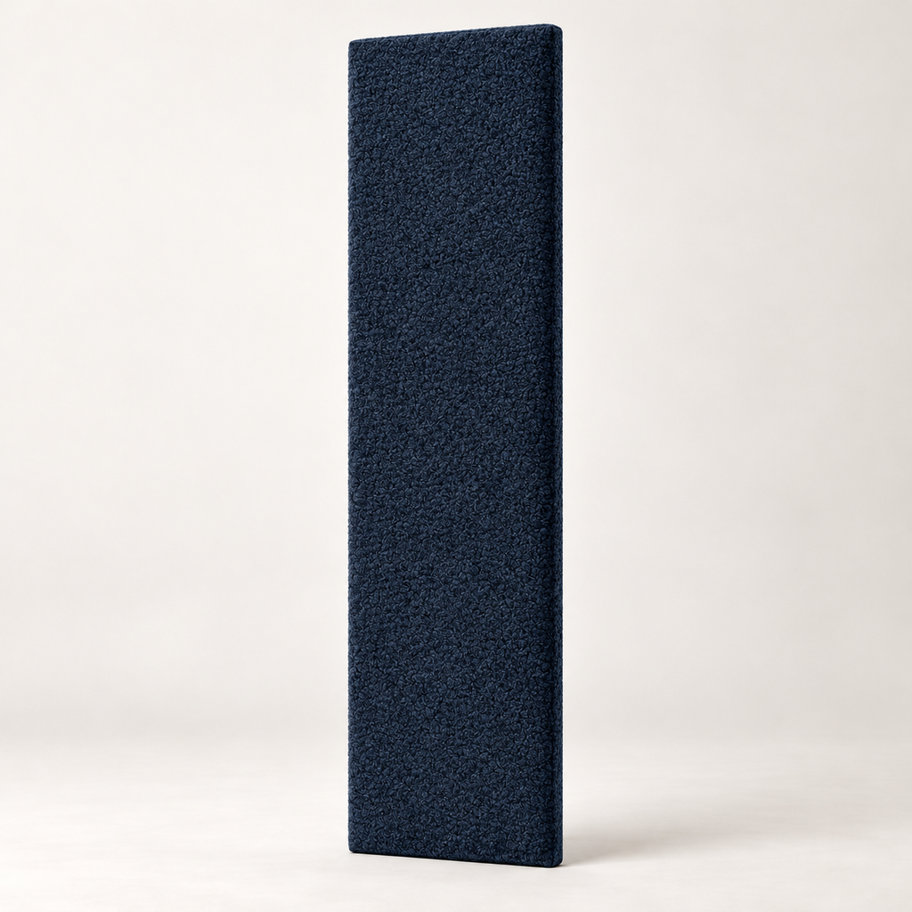 Ink Teddy individual upholstered wall panel, 45cm wide, 200cm height shown — studio visualisation