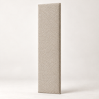 Latte Teddy individual upholstered wall panel, 45cm wide, 200cm height shown — studio visualisation