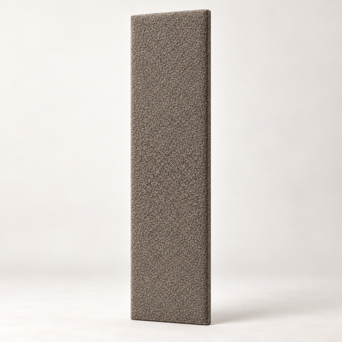 Pebble Teddy individual upholstered wall panel, 45cm wide, 200cm height shown — studio visualisation