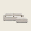 Lux 3-Seater & Footstool Bundle - Feather-Filled