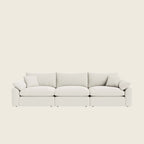 Luxury white modular sofa with plush cushions, ideal for modern living rooms