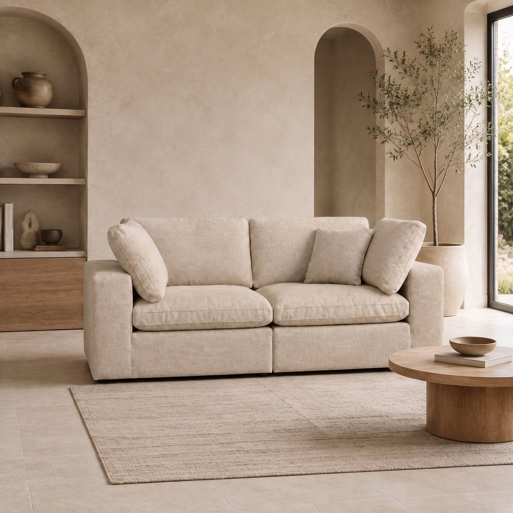 Linara 2 Piece Feather Modular Sofa