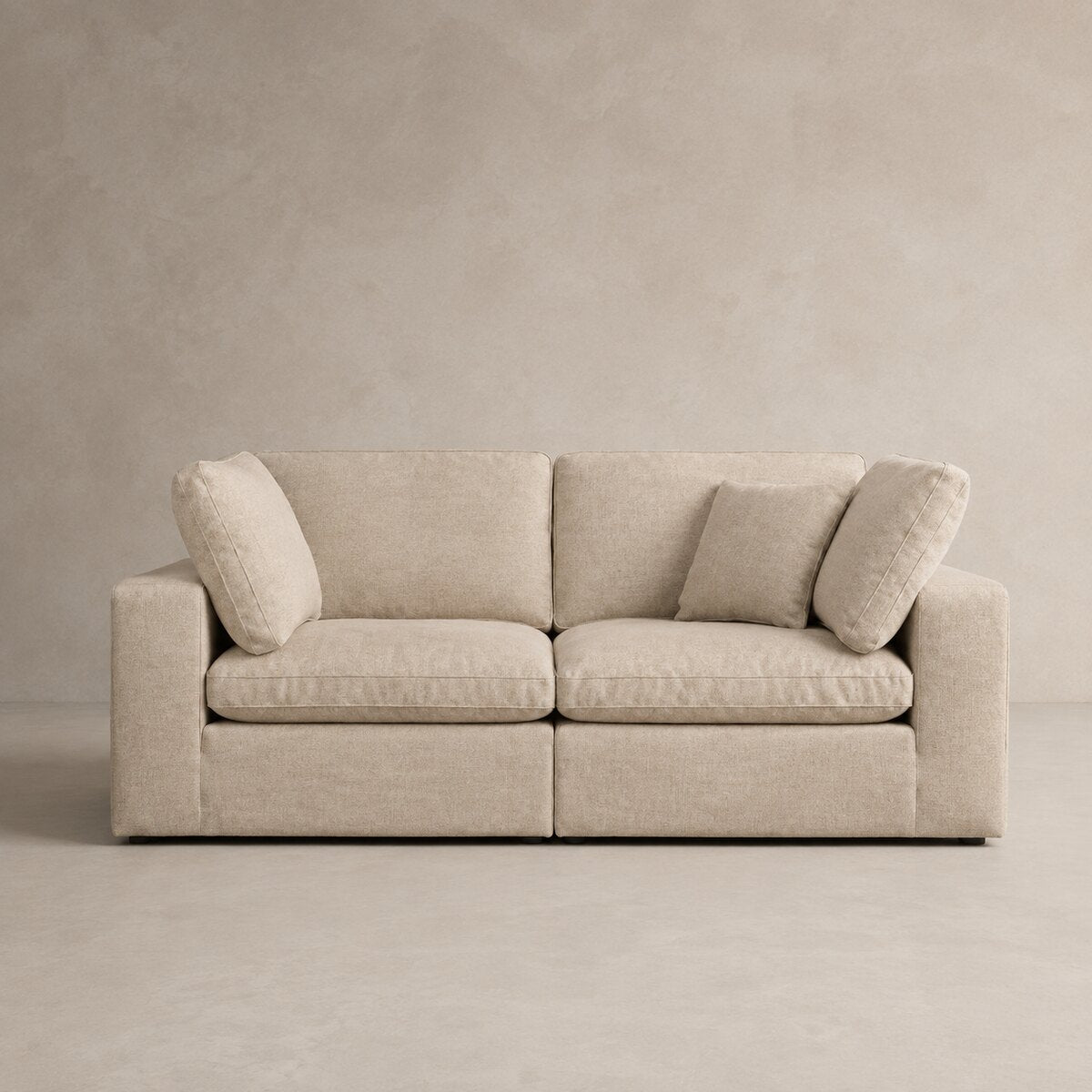 Linara 2 Piece Feather Modular Sofa