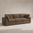 Linara 3 Piece Feather Modular Sofa