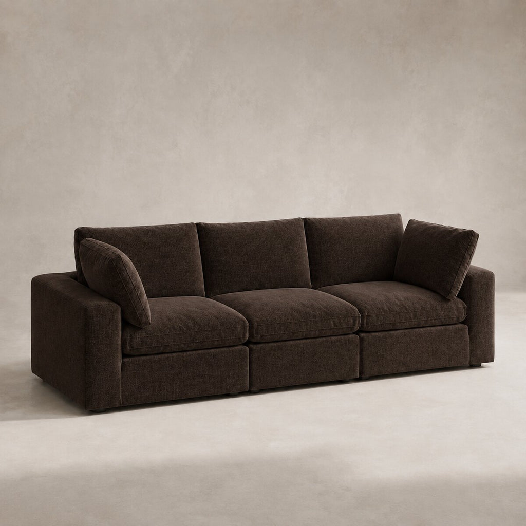 Linara 3 Piece Feather Modular Sofa