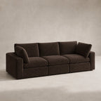 Linara 3 Piece Feather Modular Sofa