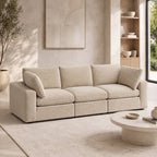 Linara 3 Piece Feather Modular Sofa