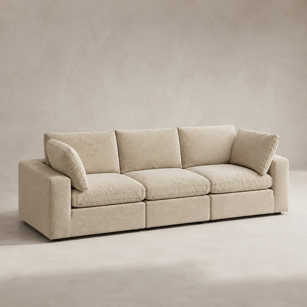 Linara 3 Piece Feather Modular Sofa