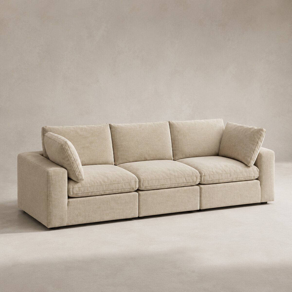 Linara 3 Piece Feather Modular Sofa