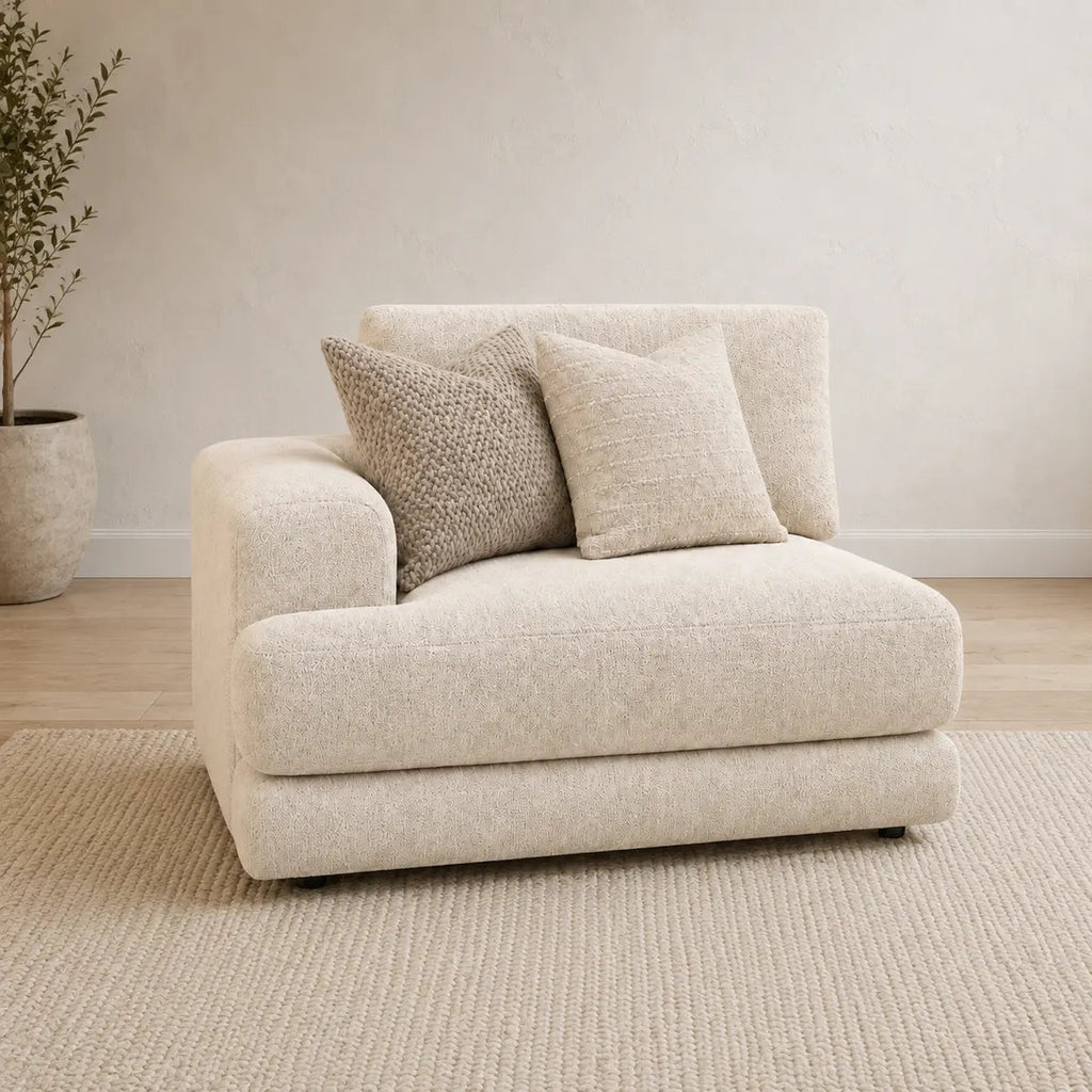 Aurelia 1 Seat One-Arm Module styled in a realistic premium living space