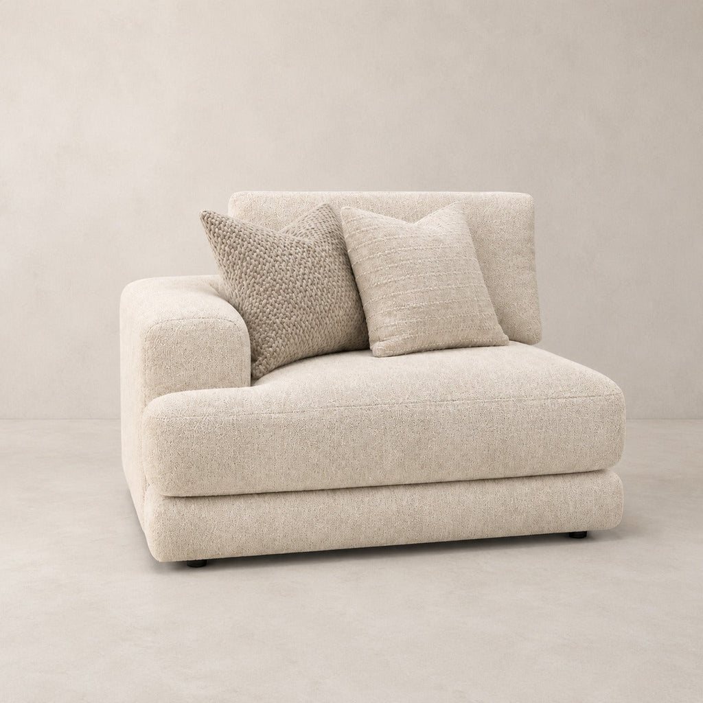 Aurelia 1 Seat One-Arm Module in Summer Beach on a clean stone studio background