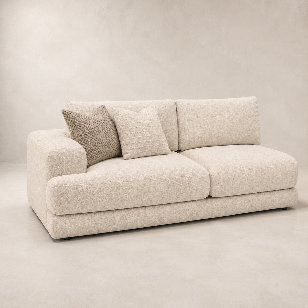 Aurelia 2 Seat One-Arm Module in Summer Beach on a clean stone studio background