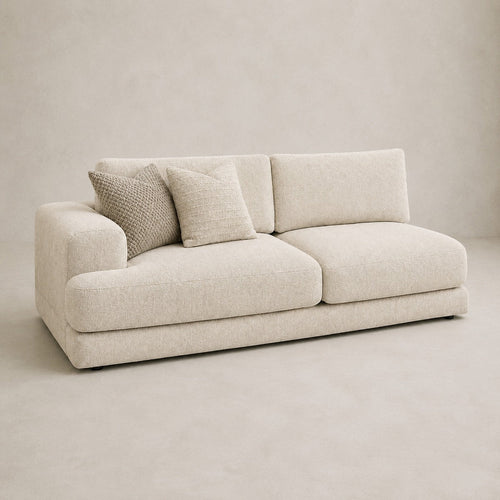 Aurelia 3 Seat One-Arm Module in Summer Beach on a clean stone studio background