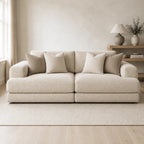 Aurelia 4 Seater Split Sofa styled in a realistic premium living space