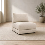 Aurelia Armless Module styled in a realistic premium living space