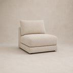 Aurelia Armless Module in Summer Beach on a clean stone studio background