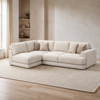 Aurelia Medium Corner Sofa styled in a realistic premium living space