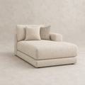 Aurelia One-Arm Chaise Module in Summer Beach on a clean stone studio background