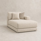 Aurelia One-Arm Chaise Module in Summer Beach on a clean stone studio background